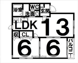 プリオールヴァンベールⅠ【1階】の間取り